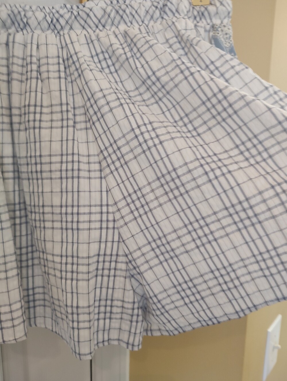 Fantastic Fawn Blue Plaid Cotton Skort - Picture 3 of 6